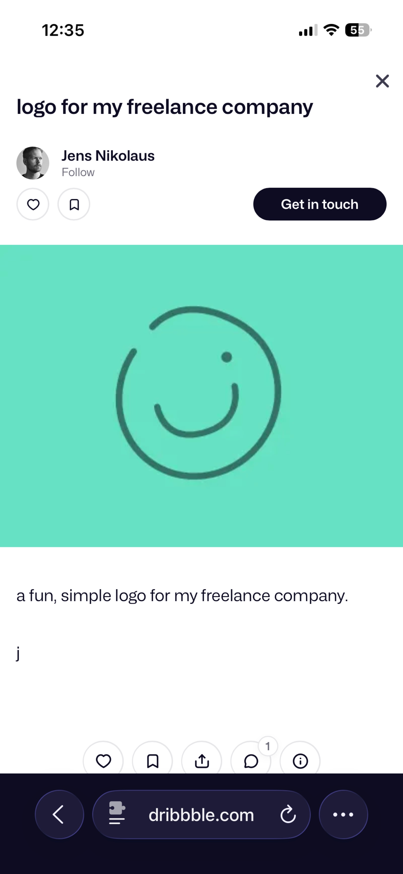 Brought back an old logomark I made 12 years ago. Originally, I made it for my freelance business sometime in 2014. https://dribbble.com/shots/1431775-logo-for-my-freelance-company